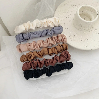 Satin Haargummi-Set (6 Stück)